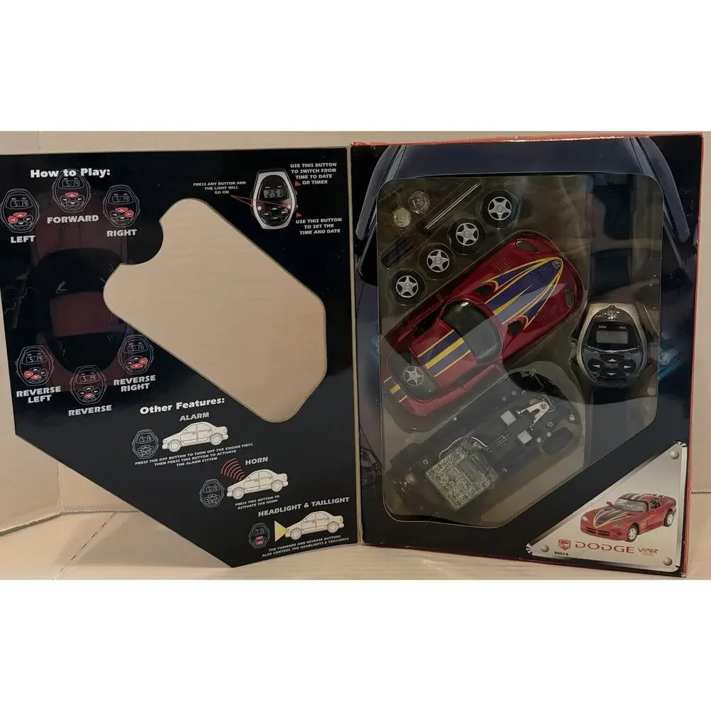 Dodge Viper diecast metal Car 1:32 MIB Remote Control RC Watch NOS FREE SHIPPING